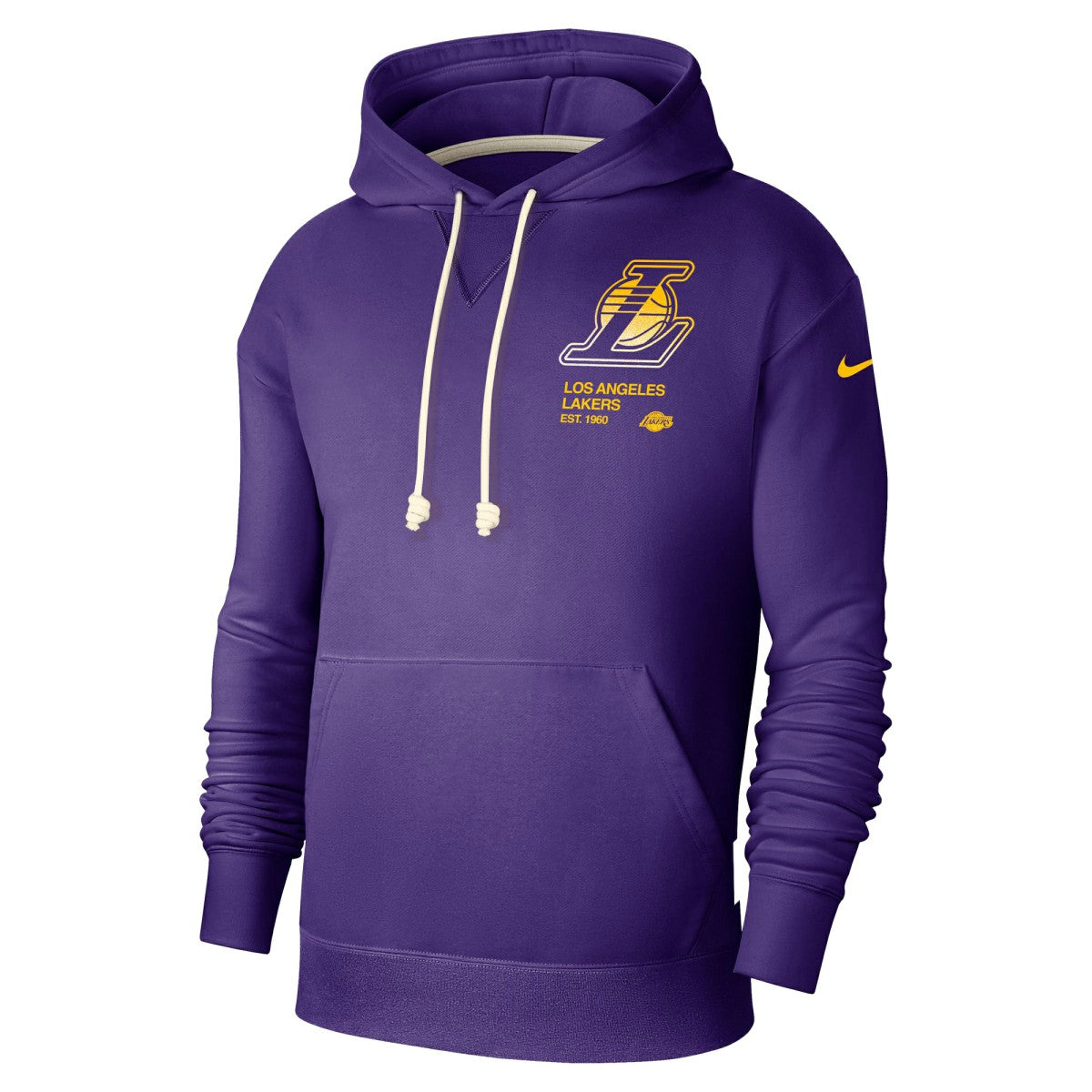 Purple Los Angeles Lakers Courtside Standard Issue Premium Performance Pullover Hoodie | NBA