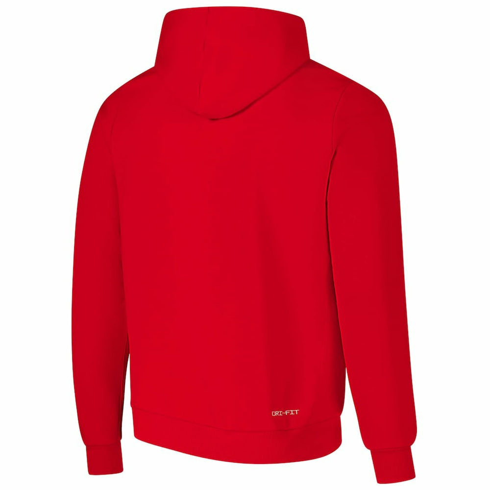 Red Chicago Bulls Courtside Standard Issue Premium Performance Pullover Hoodie | NBA