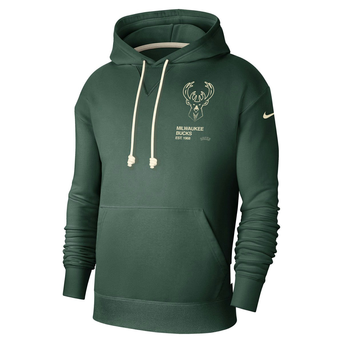 Hunter Green Milwaukee Bucks Courtside Standard Issue Premium Performance Pullover Hoodie | NBA