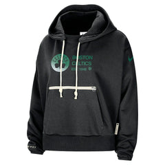 Black Boston Celtics Women's Courtside Standard Issue Performance Pullover Hoodie | NBA