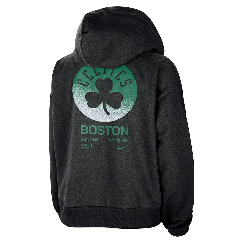 Black Boston Celtics Women's Courtside Standard Issue Performance Pullover Hoodie | NBA