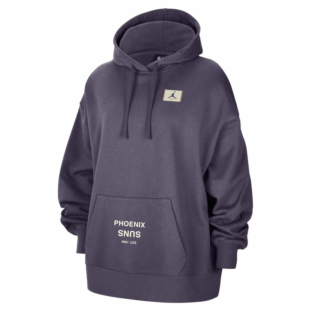 Purple Phoenix Suns Jordan Brand Women's Courtside Statement Edition Oversized Pullover Hoodie | NBA