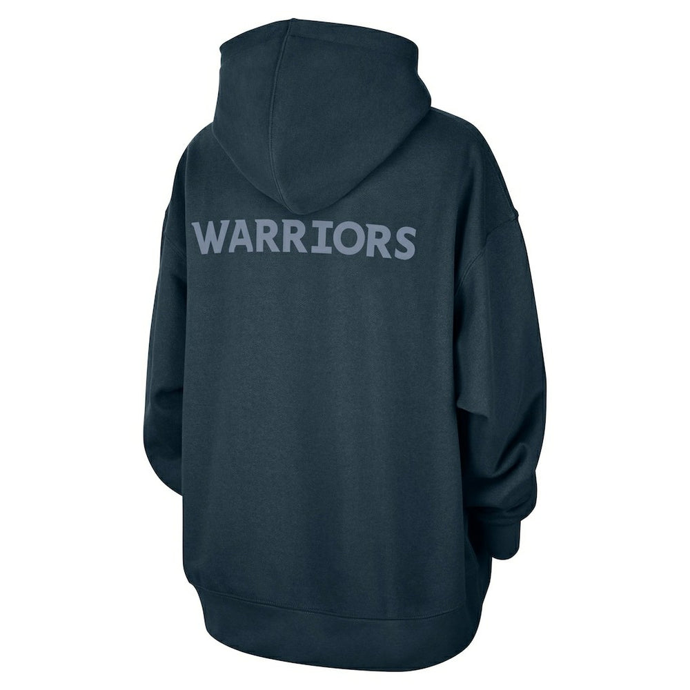 Navy Golden State Warriors Jordan Brand Women's Courtside Statement Edition Oversize Pullover Hoodie sale | NBA