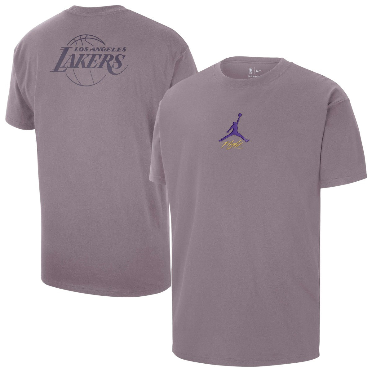 Purple Los Angeles Lakers Jordan Brand Statement Edition Jumpman Flight Heavyweight T-Shirt | NBA
