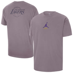 Purple Los Angeles Lakers Jordan Brand Statement Edition Jumpman Flight Heavyweight T-Shirt | NBA