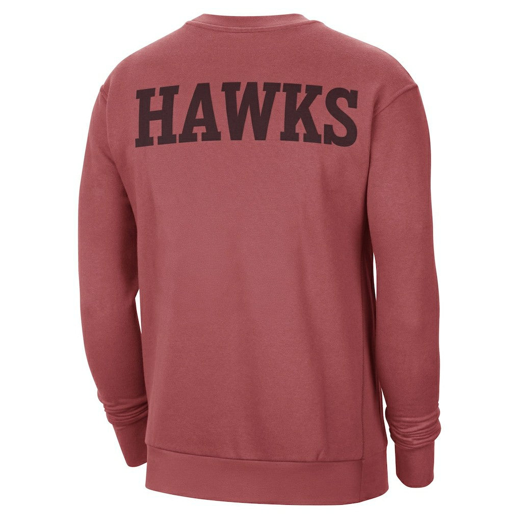 Red Atlanta Hawks Jordan Brand Courtside Statement Edition Heavyweight Pullover Sweatshirt | NBA