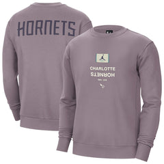 Purple Charlotte Hornets Jordan Brand Courtside Statement Edition Heavyweight Pullover Sweatshirt | NBA