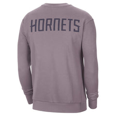 Purple Charlotte Hornets Jordan Brand Courtside Statement Edition Heavyweight Pullover Sweatshirt | NBA