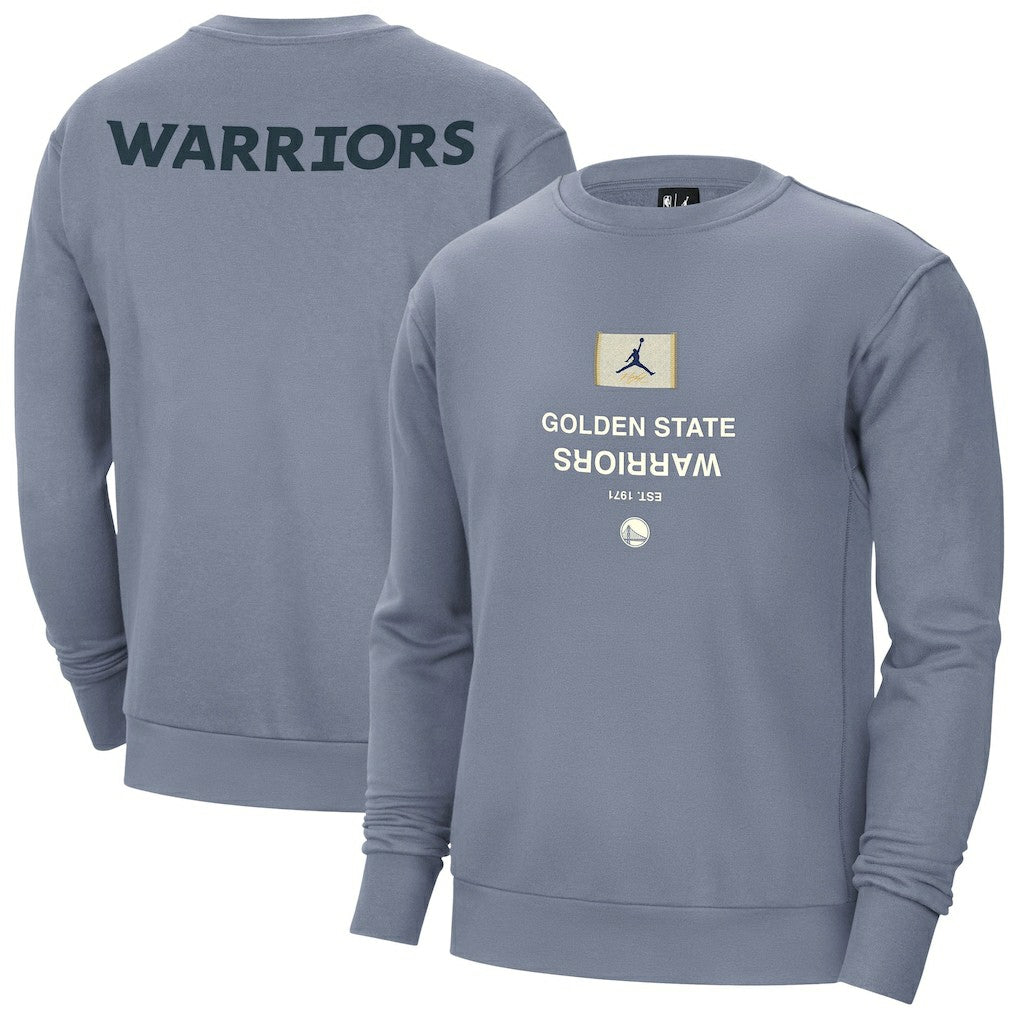 Blue Golden State Warriors Jordan Brand Courtside Statement Edition Heavyweight Pullover Sweatshirt sale | NBA