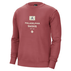 Red Philadelphia 76ers Jordan Brand Courtside Statement Edition Heavyweight Pullover Sweatshirt | NBA