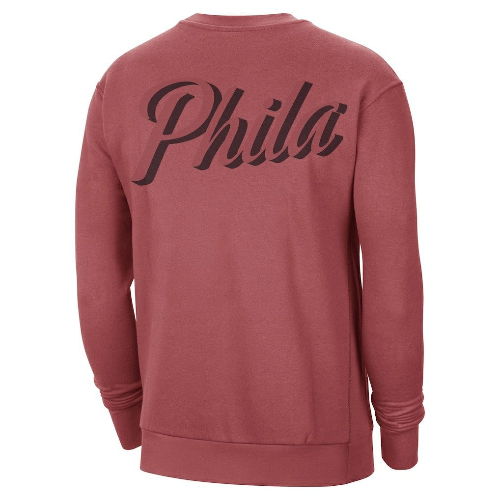 Red Philadelphia 76ers Jordan Brand Courtside Statement Edition Heavyweight Pullover Sweatshirt | NBA