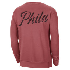 Red Philadelphia 76ers Jordan Brand Courtside Statement Edition Heavyweight Pullover Sweatshirt | NBA