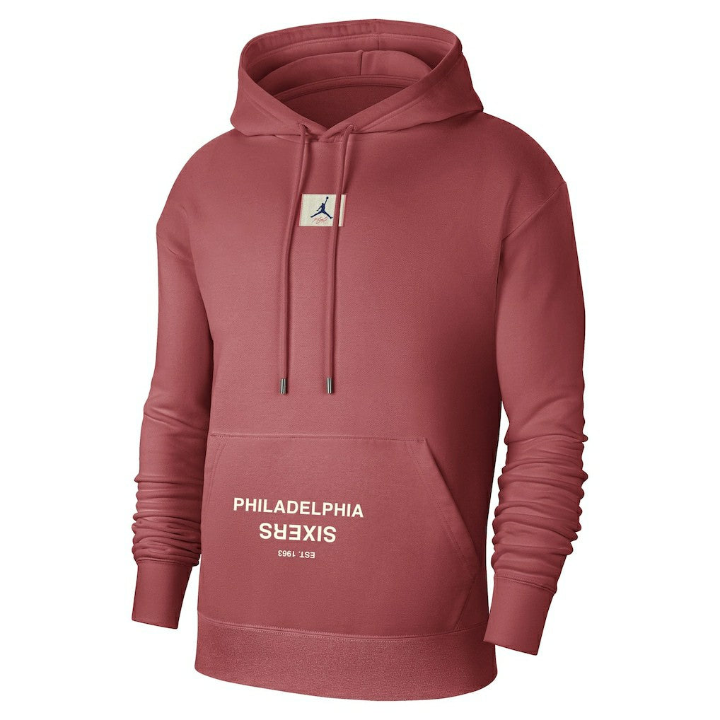 Red Philadelphia 76ers Jordan Brand Courtside Statement Edition Pullover Hoodie | NBA