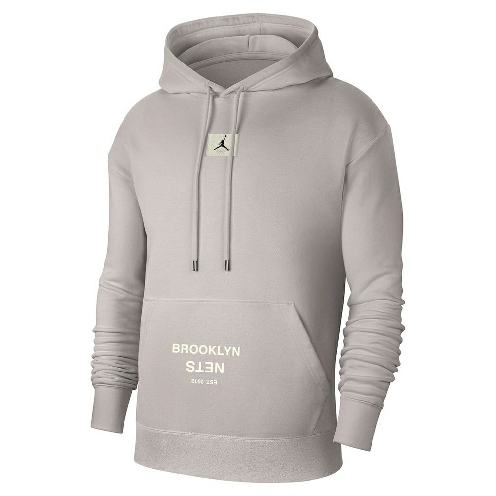 Heather Gray Brooklyn Nets Jordan Brand Courtside Statement Edition Pullover Hoodie | NBA