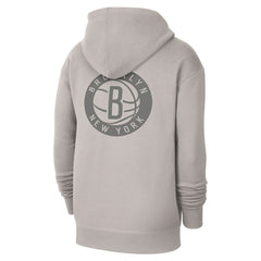Heather Gray Brooklyn Nets Jordan Brand Courtside Statement Edition Pullover Hoodie | NBA