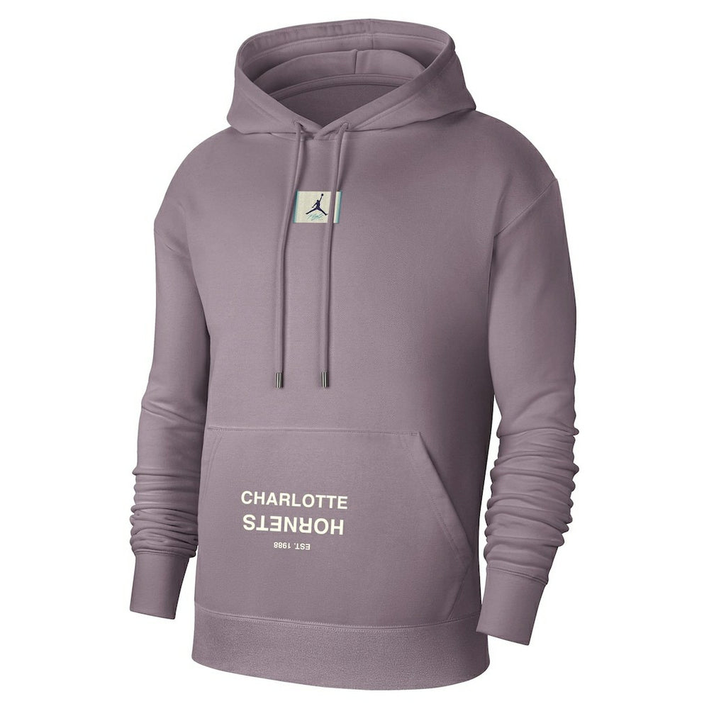 Purple Charlotte Hornets Jordan Brand Courtside Statement Edition Pullover Hoodie | NBA