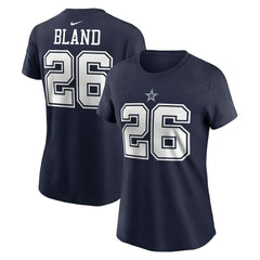 Dallas Cowboys DaRon Bland  Women's Player Name & Number T-Shirt | NFL Outlet