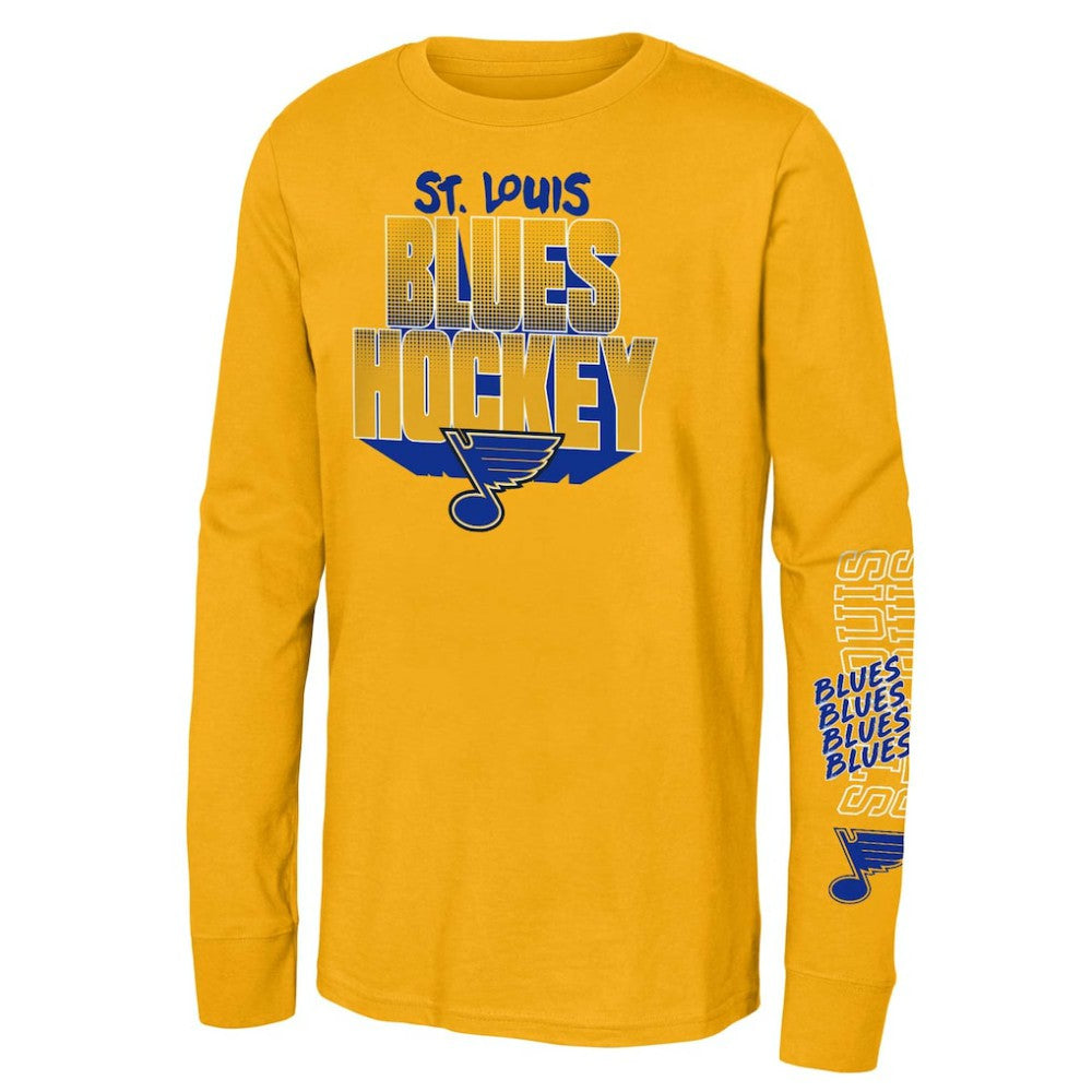 St. Louis Blues Youth Standout Long Sleeve T-Shirt -  NHL T-shirts