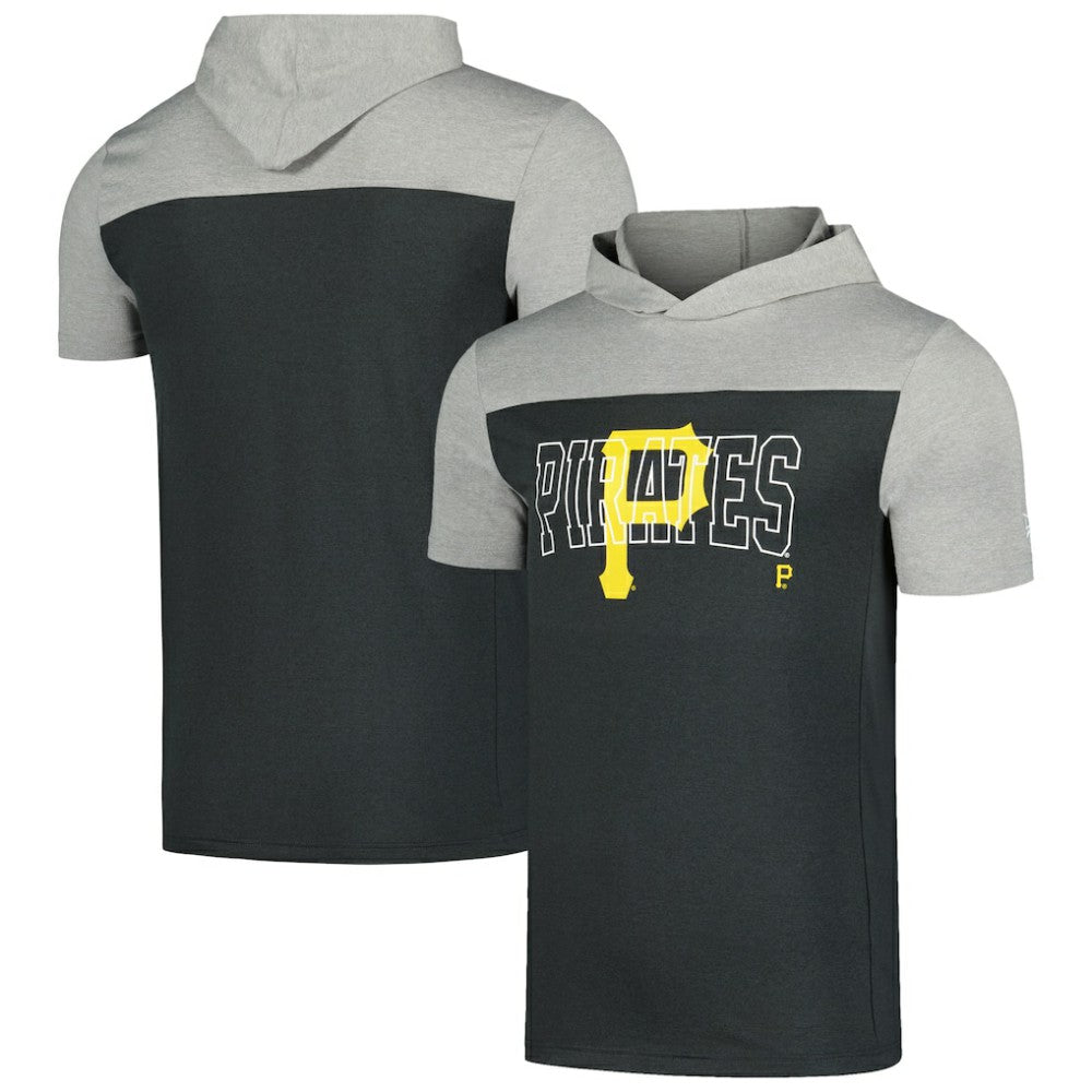 Pittsburgh Pirates New Era Active Brushed Hoodie T-Shirt - MLB Hoodies