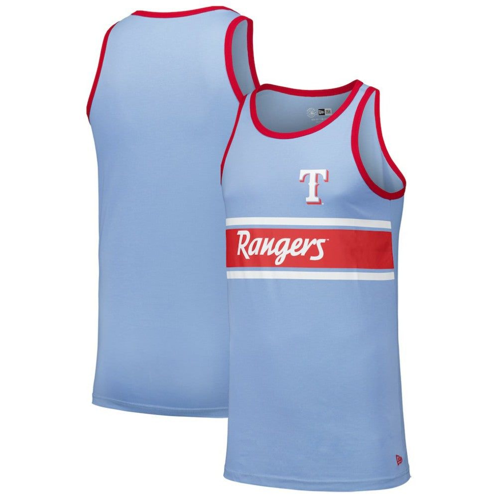 Texas Rangers New Era Jersey Ringer Tank Top - MLB Jerseys