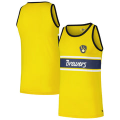 Milwaukee Brewers New Era Jersey Ringer Tank Top - MLB Jerseys