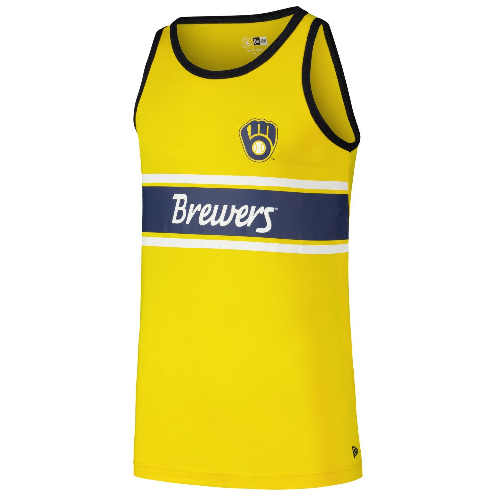 Milwaukee Brewers New Era Jersey Ringer Tank Top - MLB Jerseys