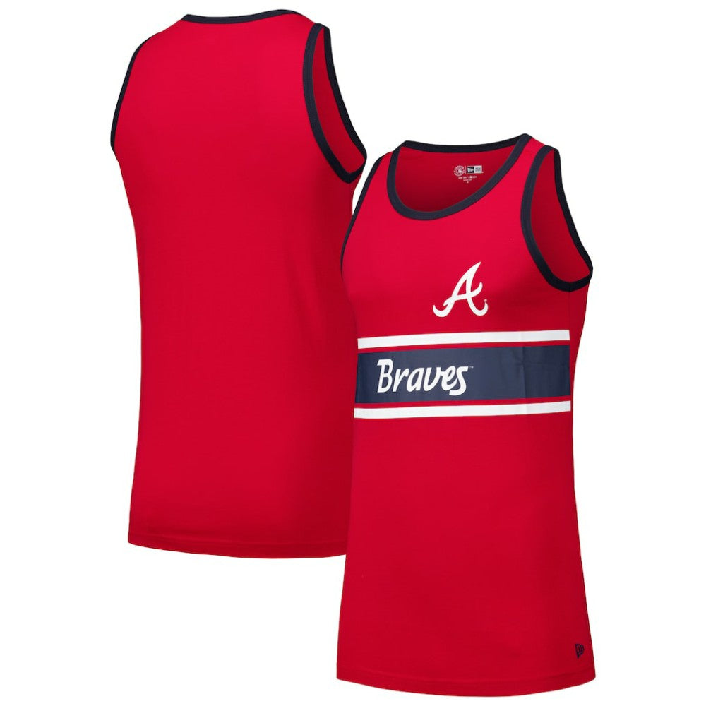 Atlanta Braves New Era Jersey Ringer Tank Top - MLB Jerseys