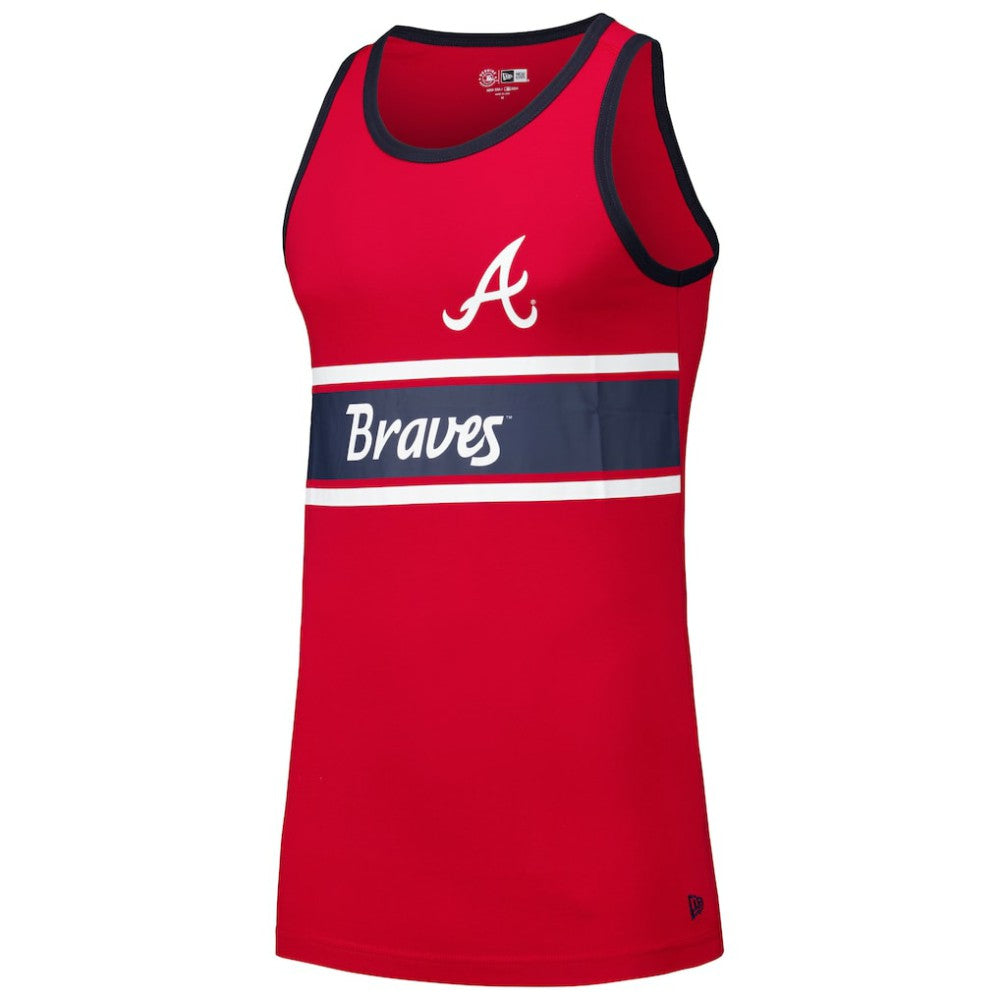 Atlanta Braves New Era Jersey Ringer Tank Top - MLB Jerseys