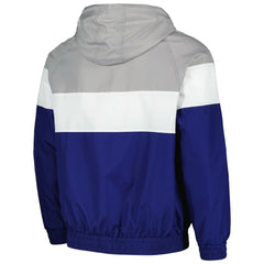 Chicago Cubs New Era Ripstop Raglan Quarter-Zip Hoodie Windbreaker Jacket - MLB Jackets