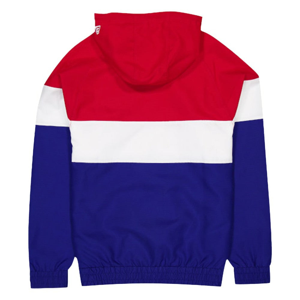 Atlanta Braves New Era Ripstop Raglan Quarter-Zip Hoodie Windbreaker Jacket - MLB Jackets