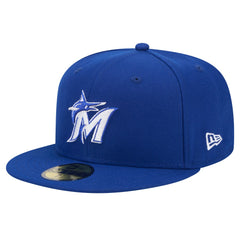 Miami Marlins New Era White Logo 59FIFTY Fitted Hat - MLB Hats