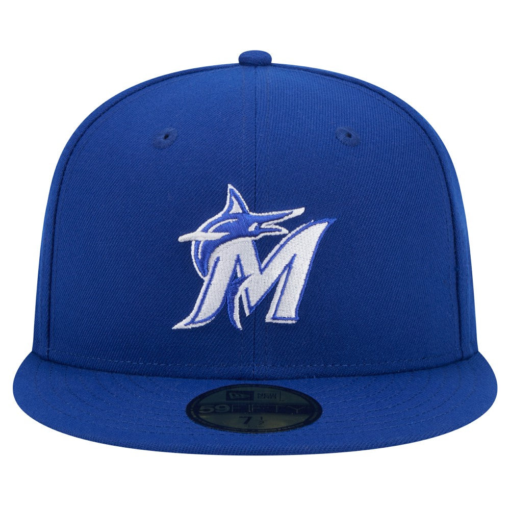 Miami Marlins New Era White Logo 59FIFTY Fitted Hat - MLB Hats