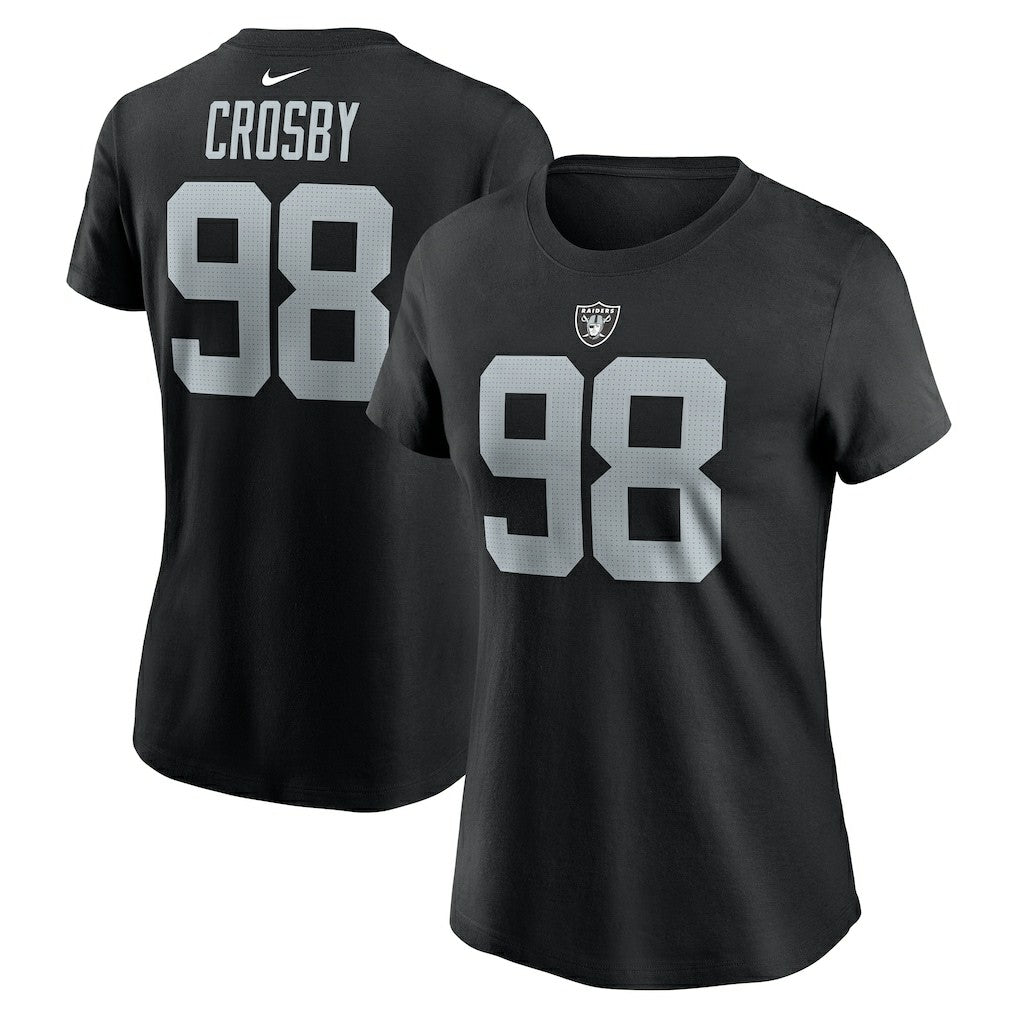 Las Vegas Raiders Maxx Crosby  Women's Player Name & Number T-Shirt | NFL US