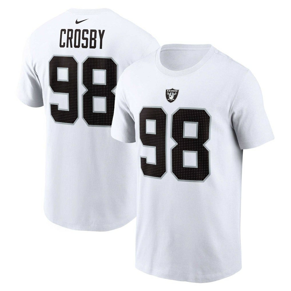 Las Vegas Raiders Maxx Crosby  Player Name & Number T-Shirt | NFL On sale