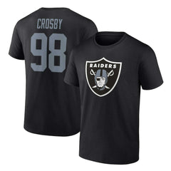 Las Vegas Raiders Maxx Crosby  Player Icon Name & Number T-Shirt | NFL Near me