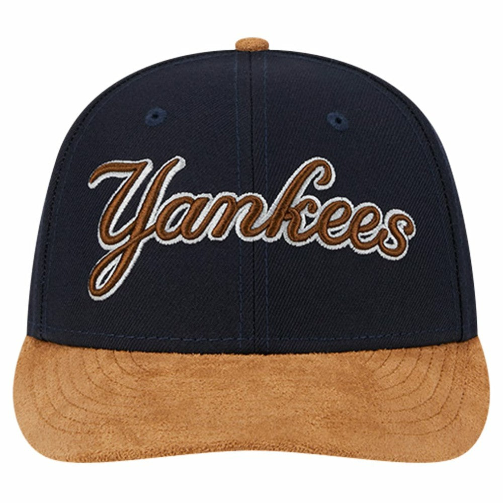New York Yankees New Era Team Suede Visor Low Profile 59FIFTY Fitted Hat - MLB Hats