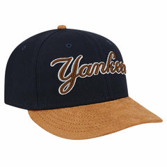 New York Yankees New Era Team Suede Visor Low Profile 59FIFTY Fitted Hat - MLB Hats