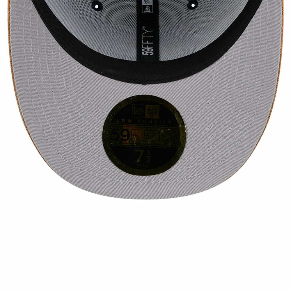 New York Yankees New Era Team Suede Visor Low Profile 59FIFTY Fitted Hat - MLB Hats