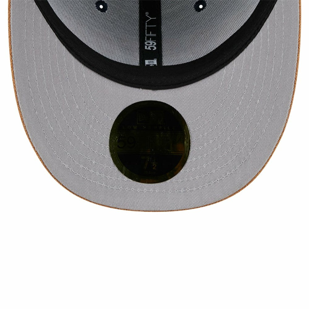 Boston Red Sox New Era Team Suede Visor Low Profile 59FIFTY Fitted Hat - MLB Hats