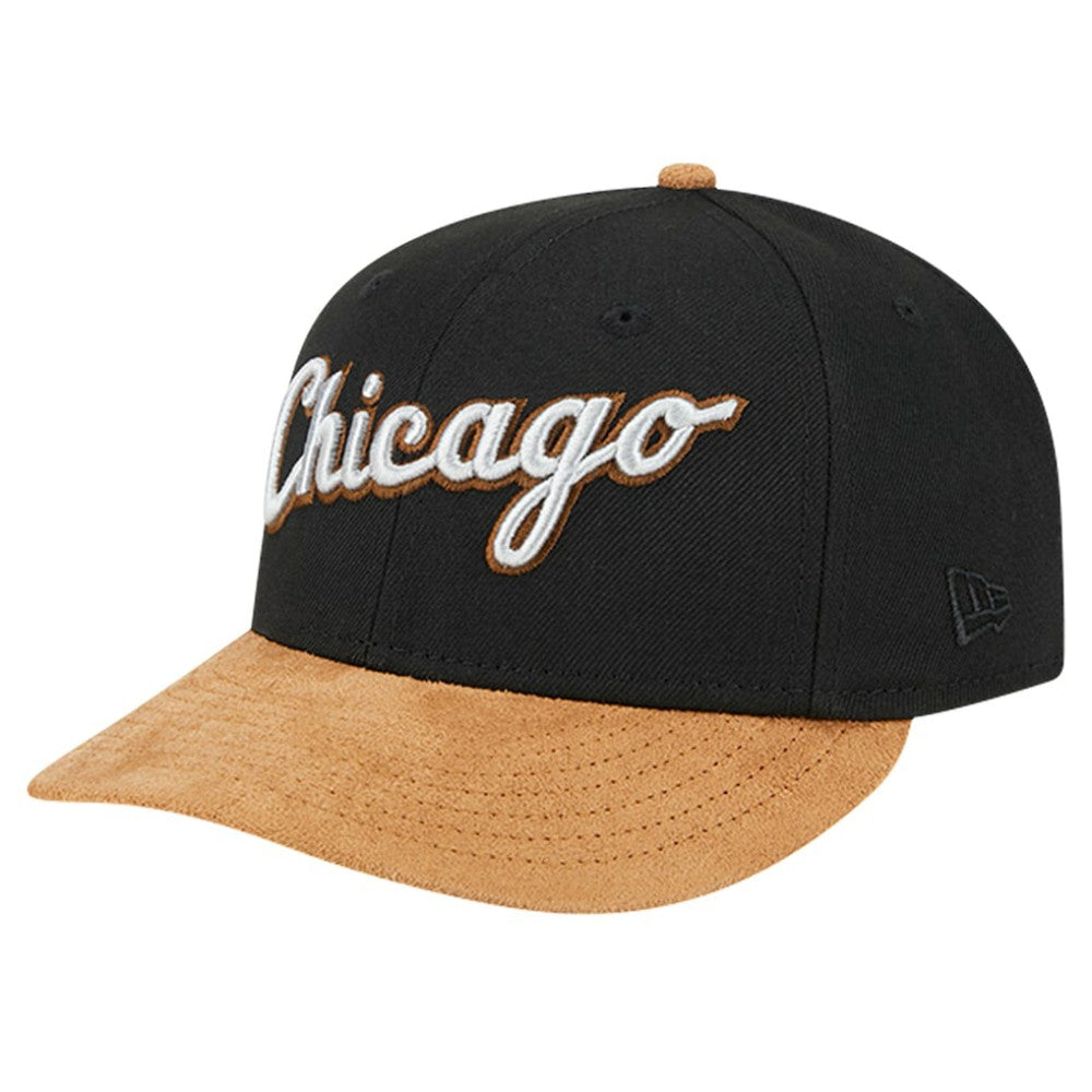 Chicago White Sox New Era Team Suede Visor Low Profile 59FIFTY Fitted Hat - MLB Hats