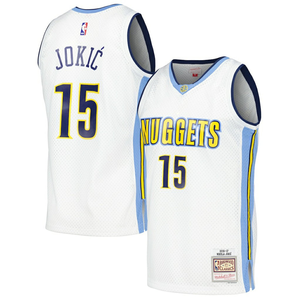 White Nikola Jokic Denver Nuggets 2016/17 Throwback Swingman Jersey sale | NBA