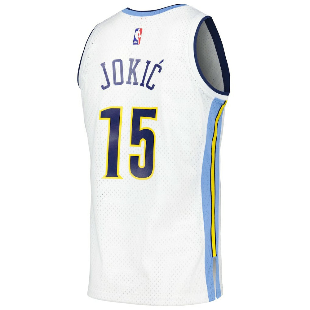 White Nikola Jokic Denver Nuggets 2016/17 Throwback Swingman Jersey sale | NBA