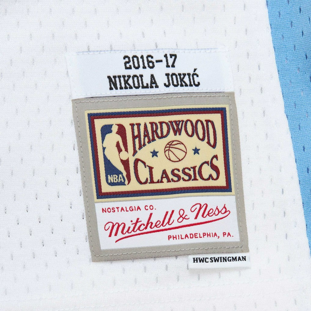 White Nikola Jokic Denver Nuggets 2016/17 Throwback Swingman Jersey sale | NBA