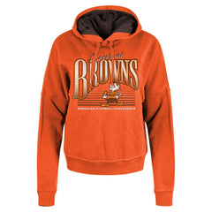 Cleveland Browns Women's Throwback Boxy Pullover Hoodie | NFL US