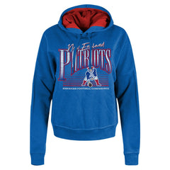 New England Patriots Women's Throwback Boxy Pullover Hoodie | NFL Online