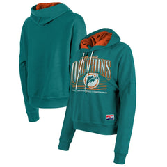 Miami Dolphins Women's Throwback Boxy Pullover Hoodie | NFL Near me