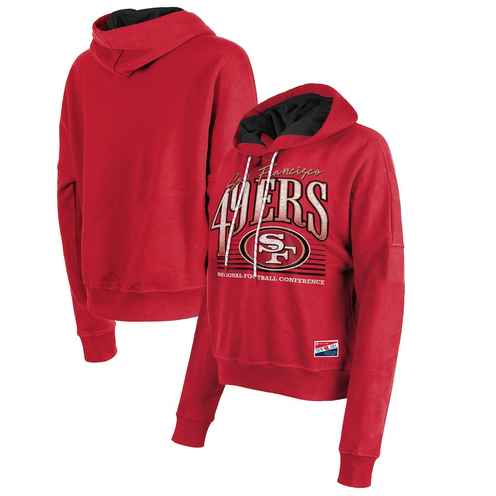 San Francisco 49ers Women's Boxy Pullover Hoodie | NFL Outlet
