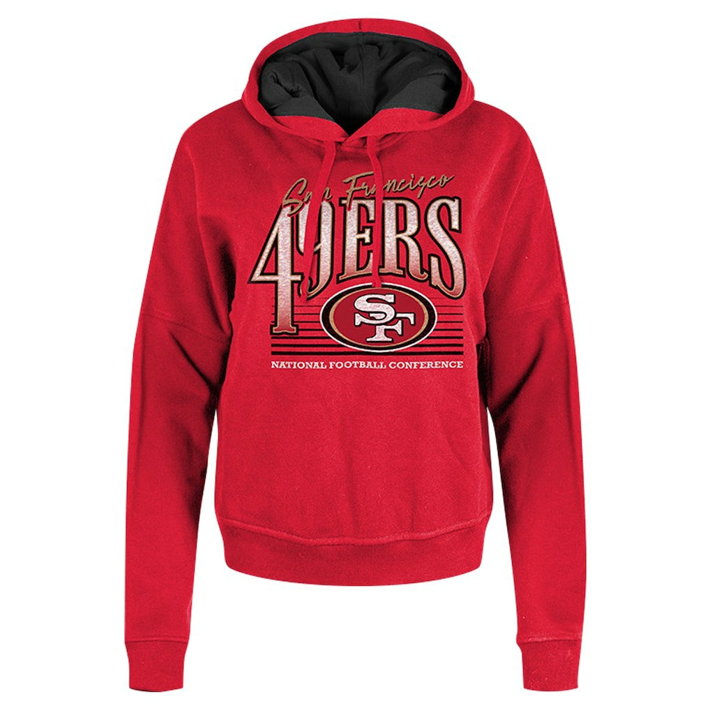 San Francisco 49ers Women's Boxy Pullover Hoodie | NFL Outlet