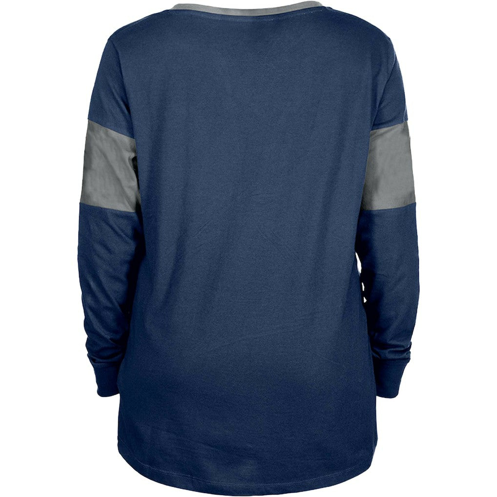 Dallas Cowboys Women's Lace-Up Notch-Neck Long Sleeve T-Shirt | NFL On sale