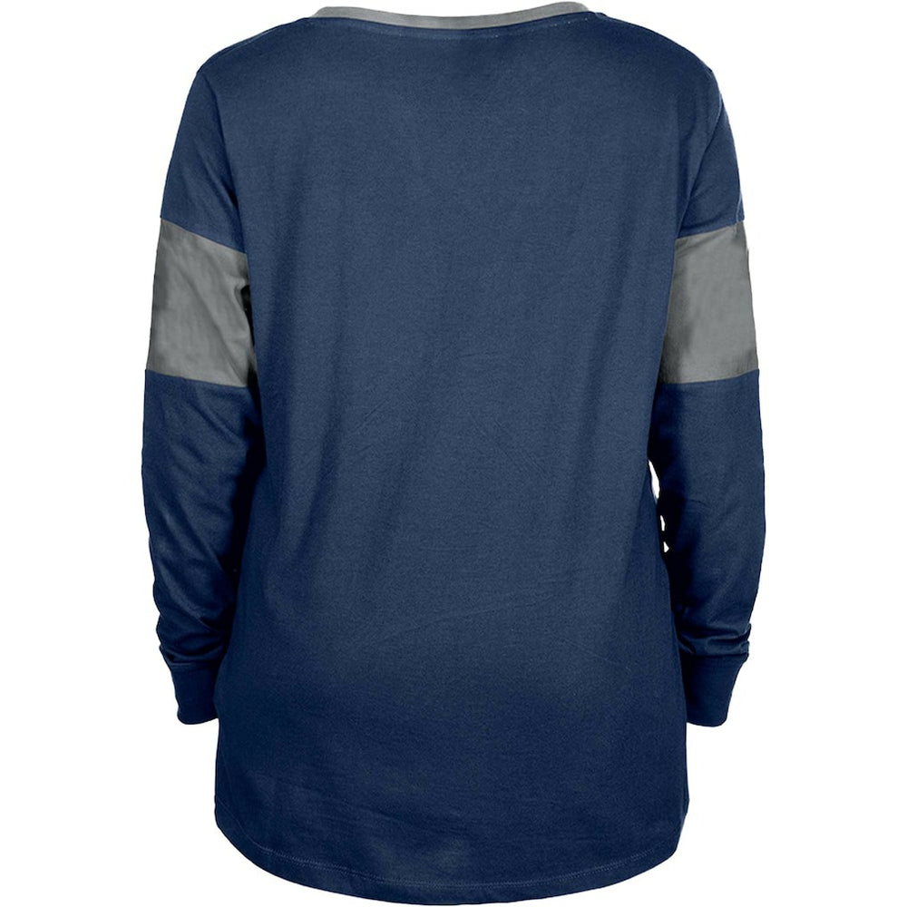 Dallas Cowboys Women's Lace-Up Notch-Neck Long Sleeve T-Shirt | NFL On sale